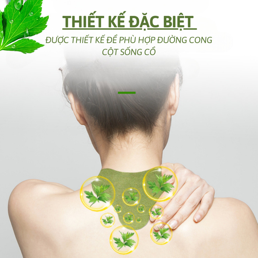 Miếng Dán Tiêu Chuẩn - Miếng Dángải Cứu Giúp Giảm Đau Vai Gáy Thải Độc An Toàn Hiệu Quả Cho Sức Khoẻ Hộp 12 Miếng