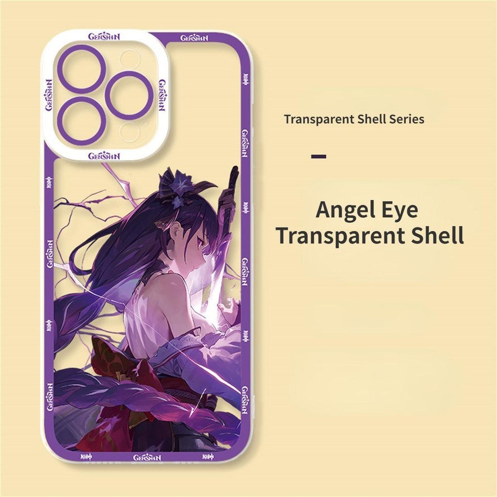 Ốp Lưng Cho Redmi Note 13 Pro 4G 5G A3 A1 A2 Plus Redmi 13 8 9 K40 POCO F3 Vỏ Genshin Impact Game Silicone Anime Hoạt Hình Chống Sốc Trong Suốt TPU Mềm Mại
