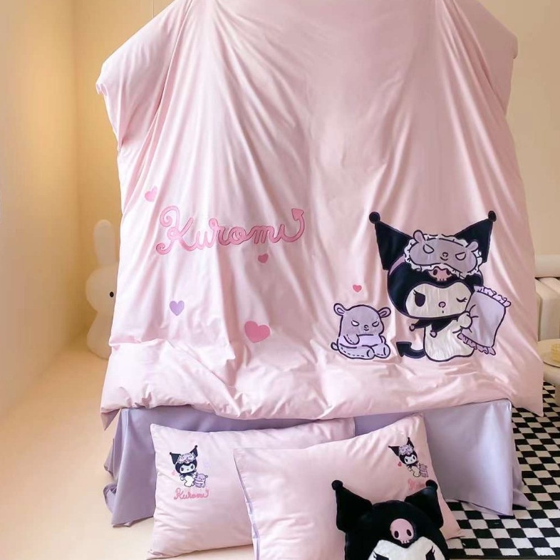 (L4263142)Bộ chăn ga cotton linen mềm mại thoáng mát 5 món MemMinbedding Luxury họa tiết 3d sắc nét,sinh động,bắt mắt