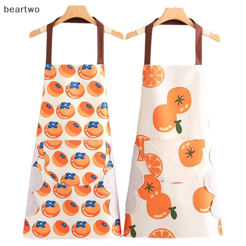 < Beartwo > Hộ Gia Đình Nấu Ăn Lau Tay Tạp Dề Chống Dầu Chống Thấm Nước Nam Nữ Trưởng Thành Eo Thời Trang Cà Phê Quần Áo Lau Tay Tạp Dề Đẹp