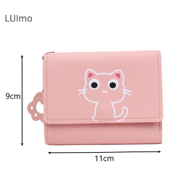 Ví nữ Luimo Ví ngắn dễ thương Ví da nữ Túi đựng thẻ SBS