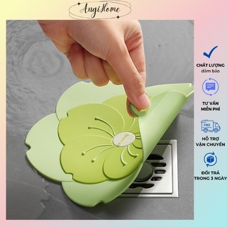 Nắp đậy cống silicon hình hoa chống côn trùng chống mùi hôi 16x16cm ANGIHOME