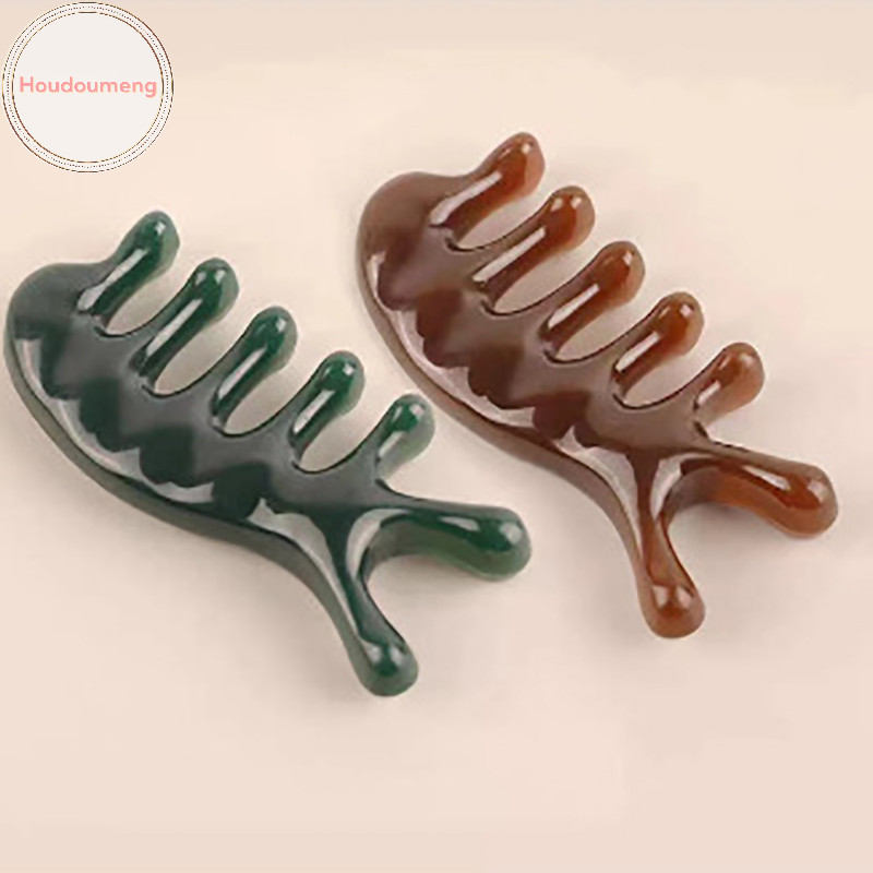 Hudoumeng 1 Cái Lược Massage Kinh Tuyến Cơ Thể Nhựa Năm Răng Rộng Lược Châm Cứu Giúp Lưu Thông Máu Chống Tĩnh Điện Tóc Mịn VN