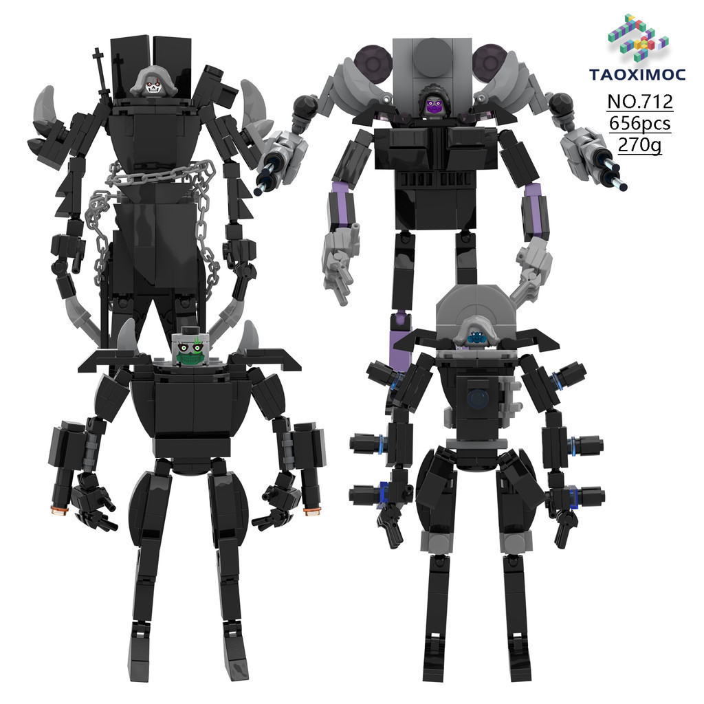 656 chiếc Lego Skibidi Toilet Titan Metaverse Khối xây dựng / Đồ chơi ...