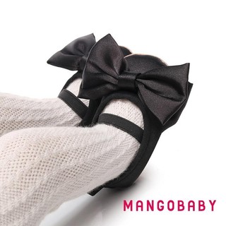 Mg-infant Bé Gái Moccasins Dễ Thương Nơ Lớn Đế Mềm Giày Đế Bằng Prewalker Giày Chống Trơn Trượt Đầu Tiên Giày Tập Đi