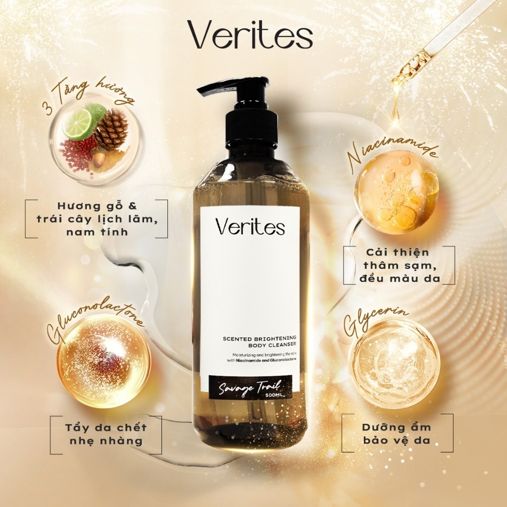 Ảnh Sữa tắm hương nước hoa VERITES Body Wash Signature Collection, hỗ trợ làm sáng cấp ẩm 2