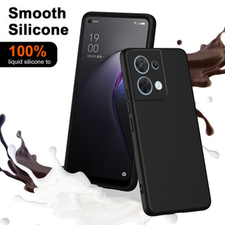 Dành Cho OPPO Reno 8 Pro 5G Ốp Lưng Silicon Lỏng Nâng Cấp Có Cạnh Vuông Bảo Vệ Camera Mềm Chống Trầy Xước Lớp Lót Microfiber Chống Sốc Mỏng Bao