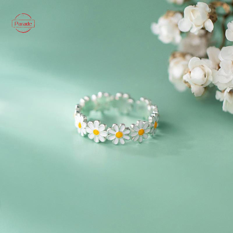 Diễu Hành Vintage Hoa Nhẫn Nữ Dễ Thương Hoa Nhẫn Có Thể Điều Chỉnh Mở Ngón Tay Nhẫn Cưới Đính Hôn Nhẫn Xu Hướng Nữ Trang Sức VN