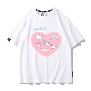Áo thun ngắn tay Pompompurin và Hello Kitty Anime dễ thương dành cho bé gái Áo thun mùa hè vui nhộn