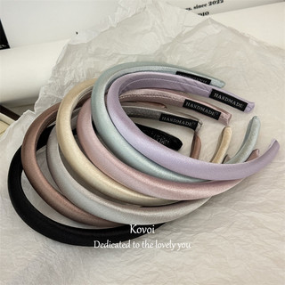 Kovoi / đơn giản Mercerized Thin Headband Sponge Girl Headband Outing Pressed Hair High Skull Hair Bundle All-Match Hairpin Headdress
