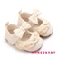 Giày moccasin bé gái ren nơ đế mềm chống trơn trượt, prewalker, tập đi đầu tiên