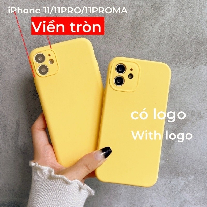 Ốp Silicon Màu Vàng Cho iPhone 17 / 16 / 15 / 14 / 13 / 12 / 11 / Pro max / Plus Chống Rơi Bảo Vệ