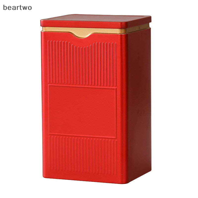 < Beartwo > Hộp Trà Di Động Trà Màu Trơn Hộp Kín Bộ Đồ Trà Hộp Đựng Thiếc Có Thể Cà Phê Đường Hộp Bảo Quản Nhà Bếp Đẹp