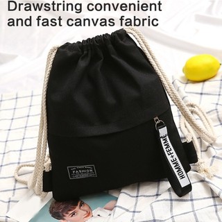 Túi dây rút vải Canvas CLI Unisex Ba lô đeo vai du lịch tiện lợi để sử dụng hàng ngày