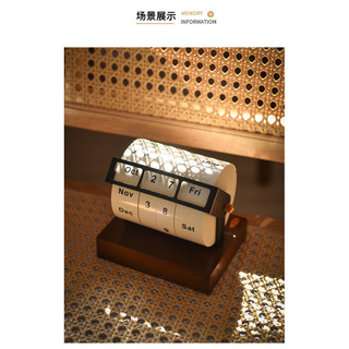 Trang Trí Nhà Cửa Phong Cách Mới Lịch Bánh Xe Lịch Vạn Niên Lớn Sáng Tạo Xoay Để Bàn Trang Trí Lịch Để Bàn