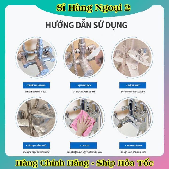 Chai Xịt Tẩy Cặn Canxi LAFUM Chống Ăn Mòn Inox Vệ Sinh Vòi Rửa, Vòi Sen, Vách Kính - HÃNG LAFUM