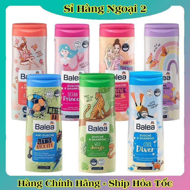 [auth] Sữa tắm gội Balea cho bé trai và bé gái 300ml- Nội địa Đức Đủ Bill [Hot]