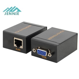 1 Cặp Mạng Tín Hiệu VGA 60m sang Bộ Thu Phát Ethernet Mở Rộng Lan ✨ [Jennie1.vn]