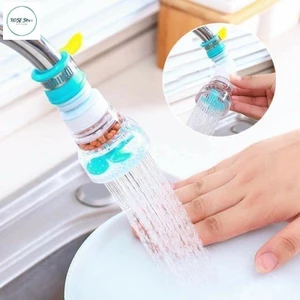 Vòi Tăng Áp Nước 360 Độ, dài có khóa cổ dê, cánh quạt ROSE STOR