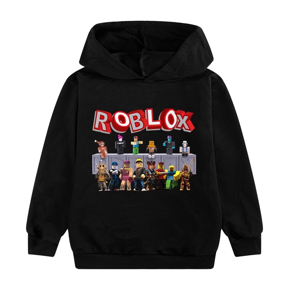Roblox Áo khoác hoạt hình mùa thu mới Áo Hoodie Áo Hoodie thường ngày thể thao thời trang nhiều màu cho trẻ em