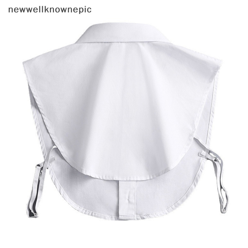 Newwellknownepic Cổ Giả Trắng Đen Áo Áo Len Có Thể Tháo Rời Áo Sơ Mi Nữ Cotton Ve Áo Áo Top Nữ Quần Áo Phụ Kiện VN