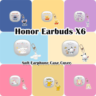 [imamura] Dành Cho Tai Nghe Honor Tai Nghe X6 Vỏ Tai Nghe Hoạt Hình Họa Tiết Anime Vỏ Silicon Mềm