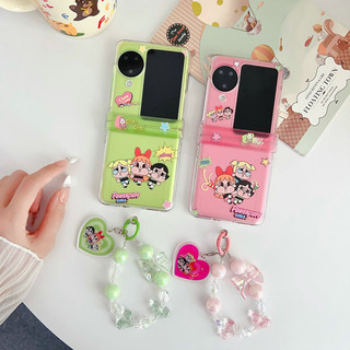 Ốp điện thoại gấp cho Oppo Find N2 N3 Flip Cute Crying Little Girl Pearl Bracelet Vỏ điện thoại TPU cứng