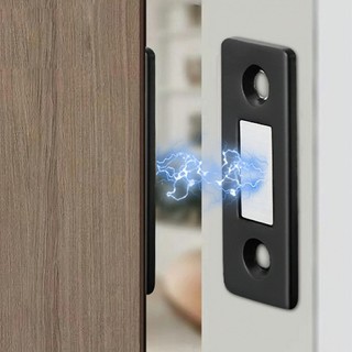 Nam Châm Gắn Cửa Lực Hút Cực Mạnh, Thép Siêu Bền- Dán Chốt Tủ Quần Áo, Ngăn Kéo, Cửa Ra Vào Tiện Lợi ALINE