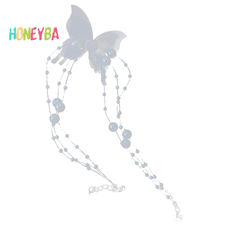 < Honeyba > Vòng Cổ Choker Ngọc Trai Trắng Cho Nữ Ngọt Ngào Giả Ngọc Trai Xương Đòn Dây Chuyền Cổ Vòng Cổ Trang Sức Cưới Quà Tặng