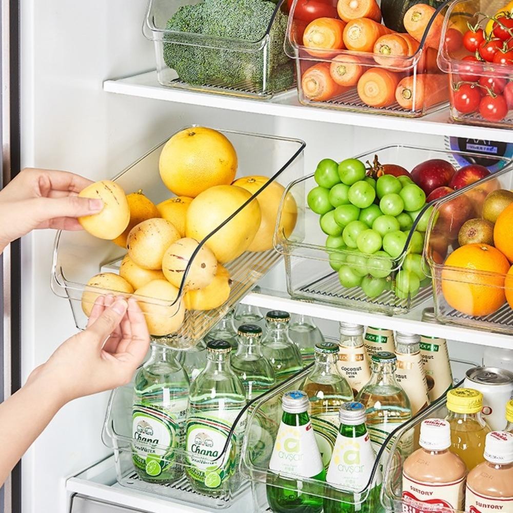 Thùng sắp xếp tủ lạnh CHEESELY, Hộp bảo quản thực phẩm tiết kiệm không gian, Bảo quản độ tươi Hộp đựng PP cấp thực phẩm Đồ dùng gia dụng