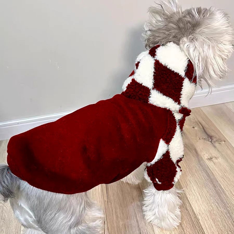Mùa Thu Đông Chó Ấm Áp Quần Áo Thú Cưng Plus Quần Áo Lông Cừu Dày Chó Nhỏ Schnauzer Chống Trơn Teddy Pomeranian Q9XM * - & *