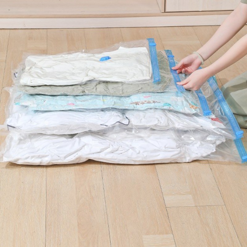 Túi Hút Chân Không Đựng Quần Áo, Chăn Gối Chống Ẩm, Bụi Tiết Kiệm Diện Tích