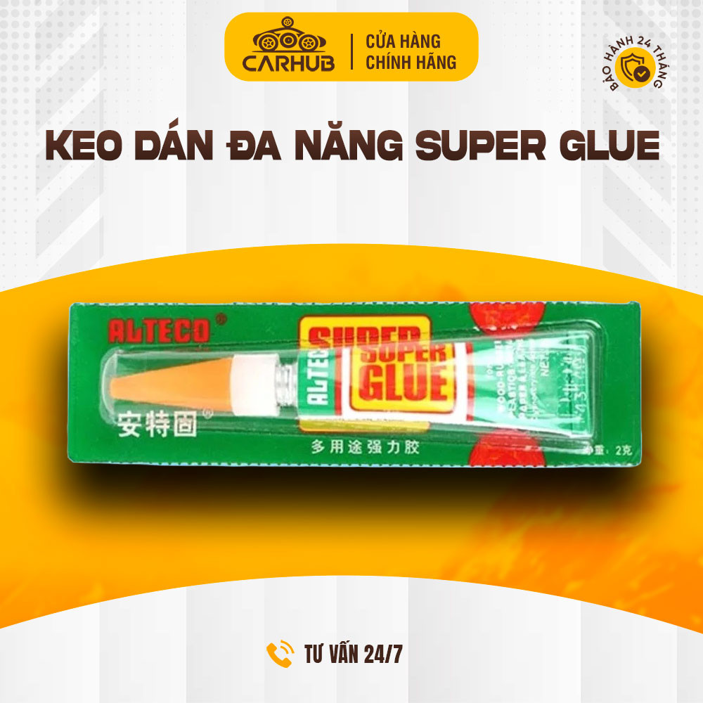 Keo dán đa năng Super Glue Alteco - Keo Dán siêu chắc - Tuýp 3gr