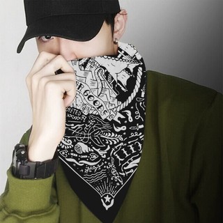 Nice Hip Hop Khăn Tóc Quấn Chữ Hoa Văn Headwraps Đầu Tinh Tế Kerchief Đầu Khăn Đầu Khăn Khăn Ảnh Đạo Cụ