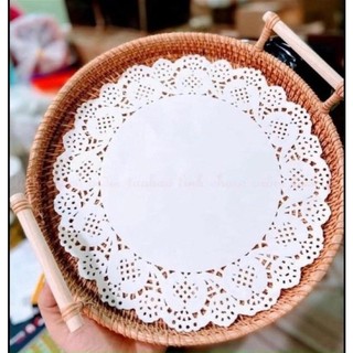 Set 140 giấy lót bánh thấm hút dầu mạnh giúp đồ chiên rán ráo dầu sạch bát đĩa #A256