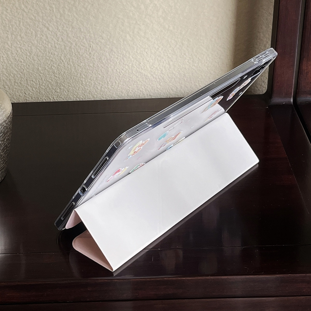 Vỏ Có Thể Tháo Rời Cho Mini6 Mini7 IPad 5 6 7 8 9 10th Air2 Air3 Air4 Air5 Air6 10.9 "Pro10.5 Pro11 Pro12,9 2018 A16 Air M2 Pro M4 11 13 2024 Bao Da Họa Tiết Chó Con Dễ Thương
