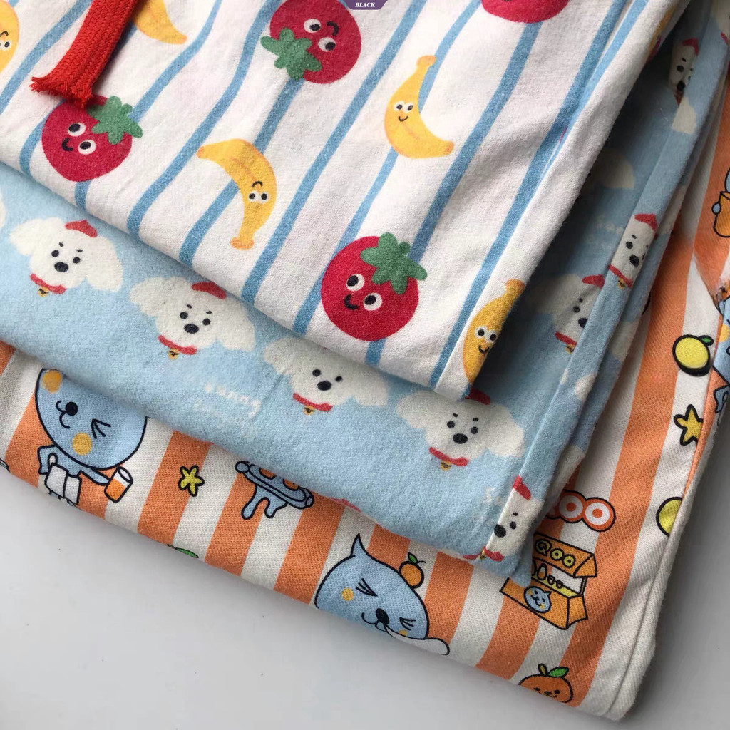 Hoạt Hình Dễ Thương Cà Chua Chuối In Hình Quần Ngủ Nữ Xuân Thu Size Lớn Nhà Rời Đi Bộ Thường Ngày [BL]