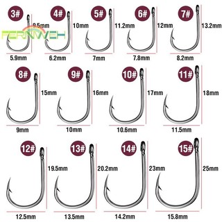 [Fernweh] 1 Hộp Móc Câu Cá Vòng Tròn Thép Carbon Cao Cấp Nước Ngọt Fishhook Lỗ Cá Chép Mạnh Mẽ Giải Quyết Cá Chất Lượng Cao [MỚI]