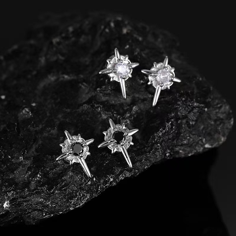 Bông tai nam châm Polaris Bông tai nam không xỏ khuyên Thời trang Đơn giản Độc đáo