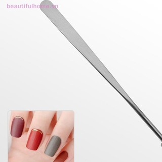 [Beautifulhome] Nail Art Eye Shadow Cream Stiring Rod Dụng cụ khuấy Gel kim loại không gỉ Thìa Pin Phụ kiện móng tay và sắc tố Dụng cụ trộn [làm đẹp]
