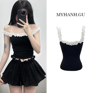 Áo 2 dây ren mặc được 2 kiểu siêu cưng (0A13)- MYHANH.GU
