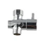 Van chuyển đổi đầu vòi hoa sen 3 chiều DELMER, Van vòi công tắc 3 chiều G1 / 2 T-adapter, Công cụ van Ba chức năng Vòi hoa sen bằng đồng thau