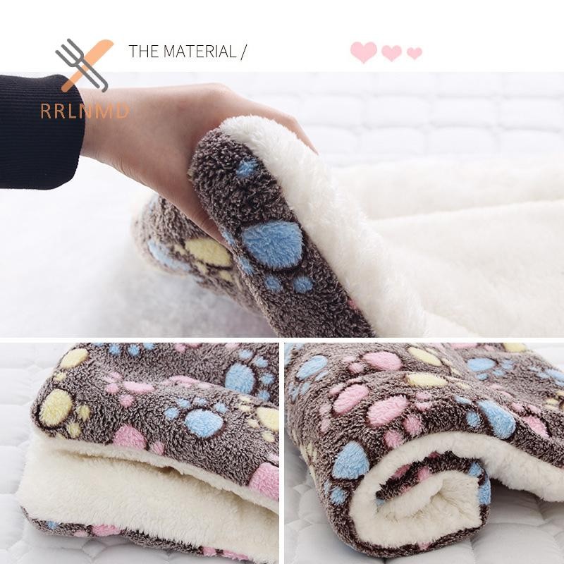 RRLNMD Giường Cho Chó Thú Cưng Nệm Chăn Lông Cừu Mềm Nệm Con Chó Con Sofa Thảm Miếng Lót Mùa Đông MỚI