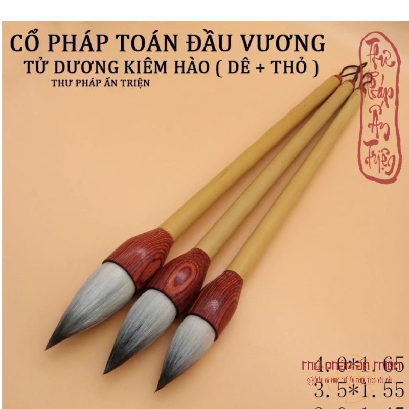 CỌ VIẾT Thư Pháp Bút Lông Thư Pháp Cổ Pháp Toán Đầu Vương Kiêm Hào Lông Thỏ Và Lông Dê Bút Thư Pháp Cao Cao Cấp .....
