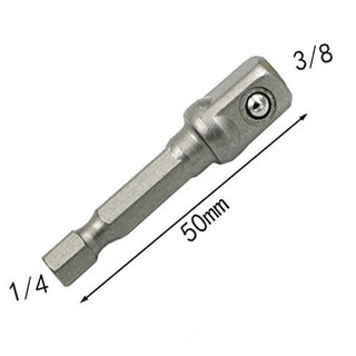 Bộ chuyển đổi ổ cắm thép Chrome Vanadi Chuôi lục giác 1 / 4 "3 / 8" 1 / 2 "Bộ thanh mũi khoan mở rộng Dụng cụ điện