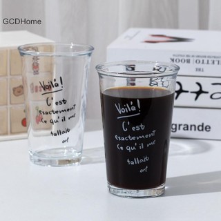 GCDHome Miệng Rộng Cốc Thủy Tinh Sữa Cà Phê Trong Suốt Latte Espresso Trà Lạnh Bữa Sáng HOT