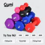 Tạ Tay Nữ Bọc Cao Su Chống Trượt - Tạ Gang Tập Gym Yoga 1kg, 2kg, 3kg, 5kg - GYMI- DỤNG CỤ TẬP GYM - TaTay