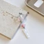 Móc khóa đính cườm STABFOAM, Móc khóa chuông gió thiết kế độc đáo trong suốt, Phụ kiện trang trí Quyến rũ thủ công Mặt dây chuyền quyến rũ đính cườm Dây buộc điện thoại cho túi