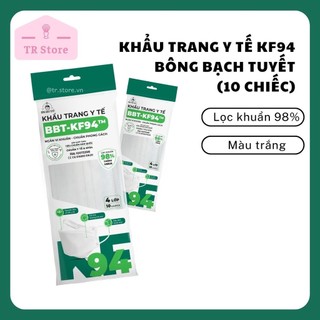 Khẩu Trang Y Tế KF94 Bông Bạch Tuyết (10 Chiếc) - Lọc Khuẩn 98%