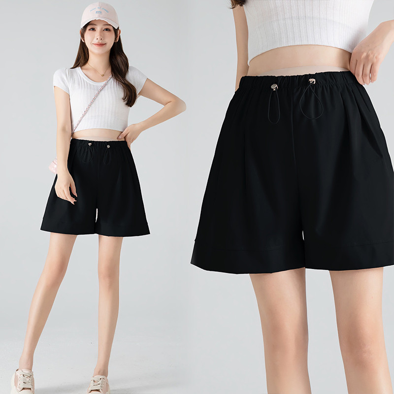 Quần Short Ice Silk Ống Rộng Cho Bà Bầu Mùa Hè